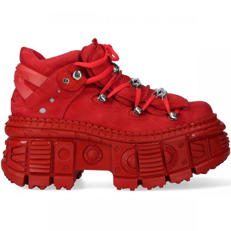 New Rock Tank Monochrome Red Shoes