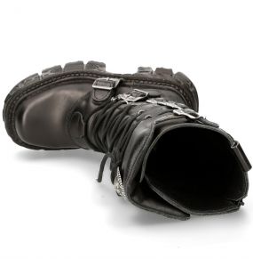 Black Itali and Nomada Leather New Rock Tank High Boots