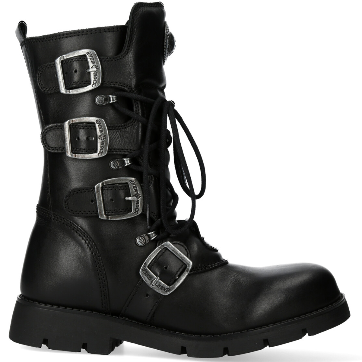 New Rock Ranger Boots in Black Leather • the dark store™