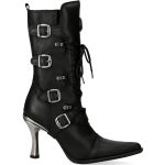 Bottes New Rock Malicia en Cuir Itali et Nomada Noirs