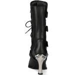 Bottes New Rock Malicia en Cuir Itali et Nomada Noirs