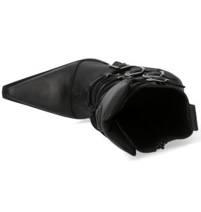 Bottes New Rock Malicia en Cuir Itali et Nomada Noirs