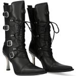 Bottes New Rock Malicia en Cuir Itali et Nomada Noirs