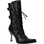 Bottes New Rock Malicia en Cuir Itali Noir