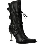 New Rock Malicia Boots in Black Itali Leather