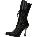 Bottes New Rock Malicia en Cuir Itali Noir