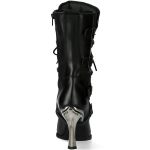 Bottes New Rock Malicia en Cuir Itali Noir