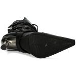 Bottes New Rock Malicia en Cuir Itali Noir