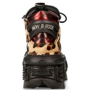 Chaussures New Rock Tank Léopard et Noires