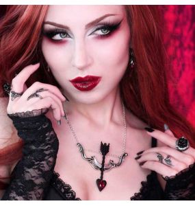 Boucles d'Oreilles 'Empyrean Tear' Rouges