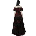Longue Robe 'Ostrogotha' Noire et Rouge