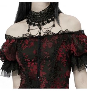 Longue Robe 'Ostrogotha' Noire et Rouge