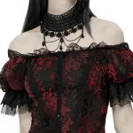Longue Robe 'Ostrogotha' Noire et Rouge