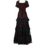 Longue Robe 'Ostrogotha' Noire et Rouge