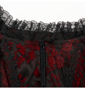 Longue Robe 'Ostrogotha' Noire et Rouge