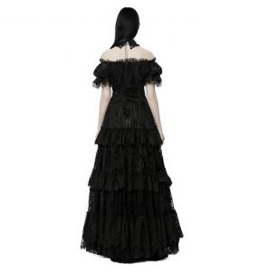 Black 'Ostrogotha' Long Dress