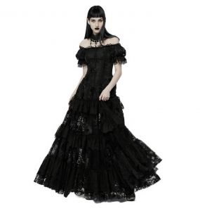 Black 'Ostrogotha' Long Dress