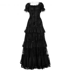 Black 'Ostrogotha' Long Dress