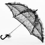 Black 'Fairy' Gothic Romantic Parasol