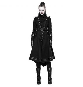 Black 'Militaria' Coat
