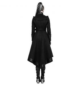 Black 'Militaria' Coat