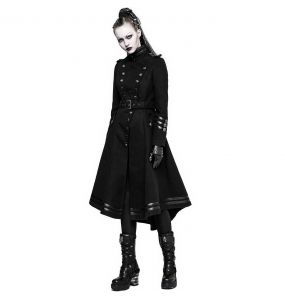 Black 'Militaria' Coat