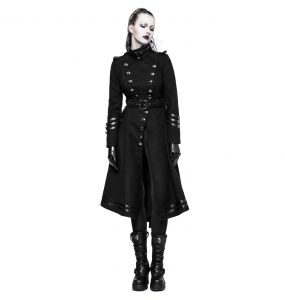 Manteau 'Militaria' Noir