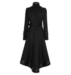 Manteau 'Militaria' Noir