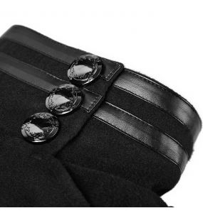 Black 'Militaria' Coat