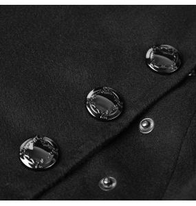 Black 'Militaria' Coat