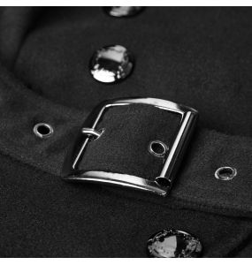 Black 'Militaria' Coat