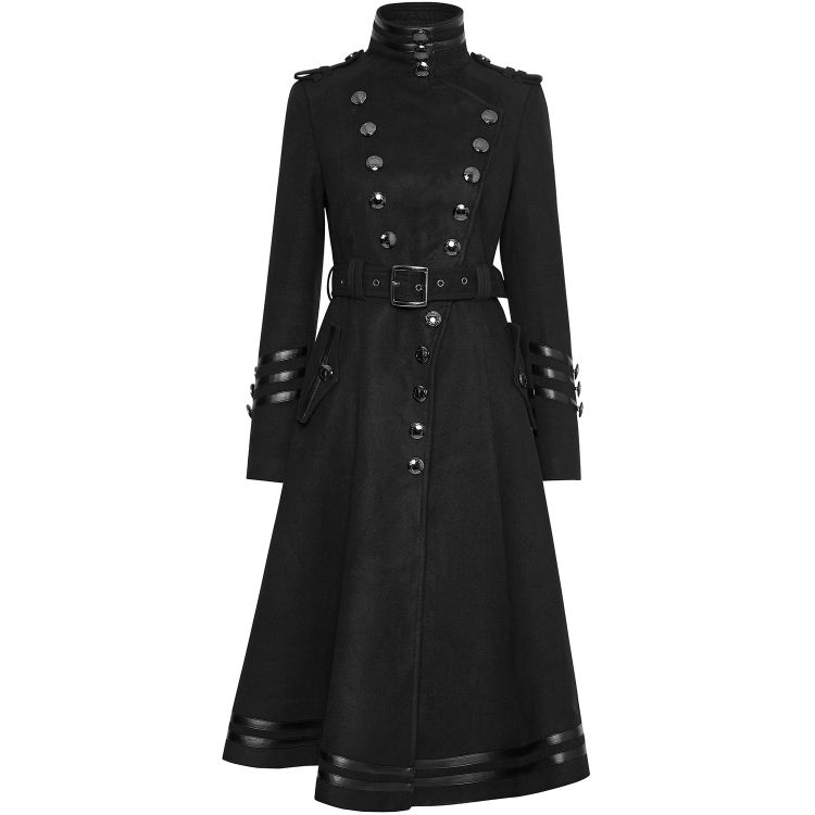 Manteau 'Militaria' Noir