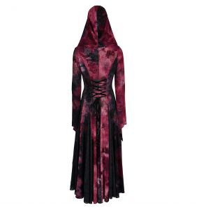 Red and Black 'Dark Wizard' Long Coat
