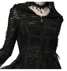 Black 'Dark Wizard' Long Coat