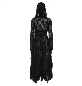 Black 'Dark Wizard' Long Coat