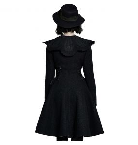 Manteau Gothic Lolita 'Melissa' Noir