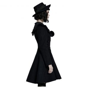 Manteau Gothic Lolita 'Melissa' Noir