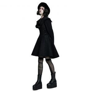 Manteau Gothic Lolita 'Melissa' Noir