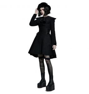 Manteau Gothic Lolita 'Melissa' Noir