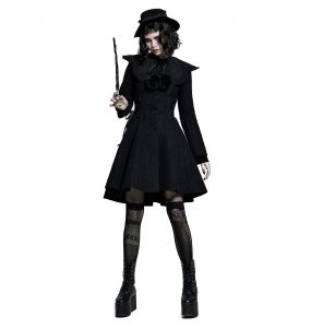 Manteau Gothic Lolita 'Melissa' Noir