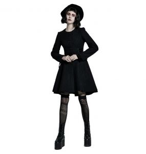Manteau Gothic Lolita 'Melissa' Noir