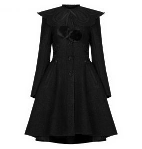 Manteau Gothic Lolita 'Melissa' Noir