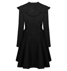 Manteau Gothic Lolita 'Melissa' Noir