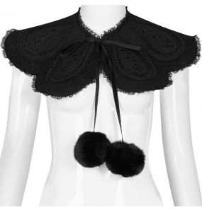 Manteau Gothic Lolita 'Melissa' Noir