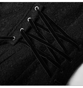 Manteau Gothic Lolita 'Melissa' Noir