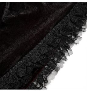 Longue Cape 'Metzli' Noire et Rouge