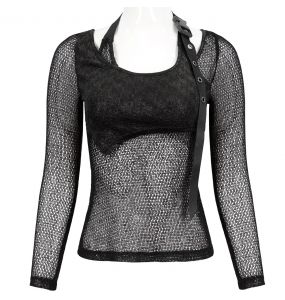 Haut Manches Longues 'Yellen' Noir