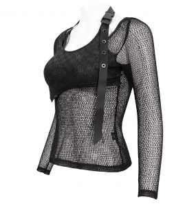 Haut Manches Longues 'Yellen' Noir