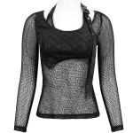 Haut Manches Longues 'Yellen' Noir