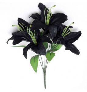Bouquet de lys noirs